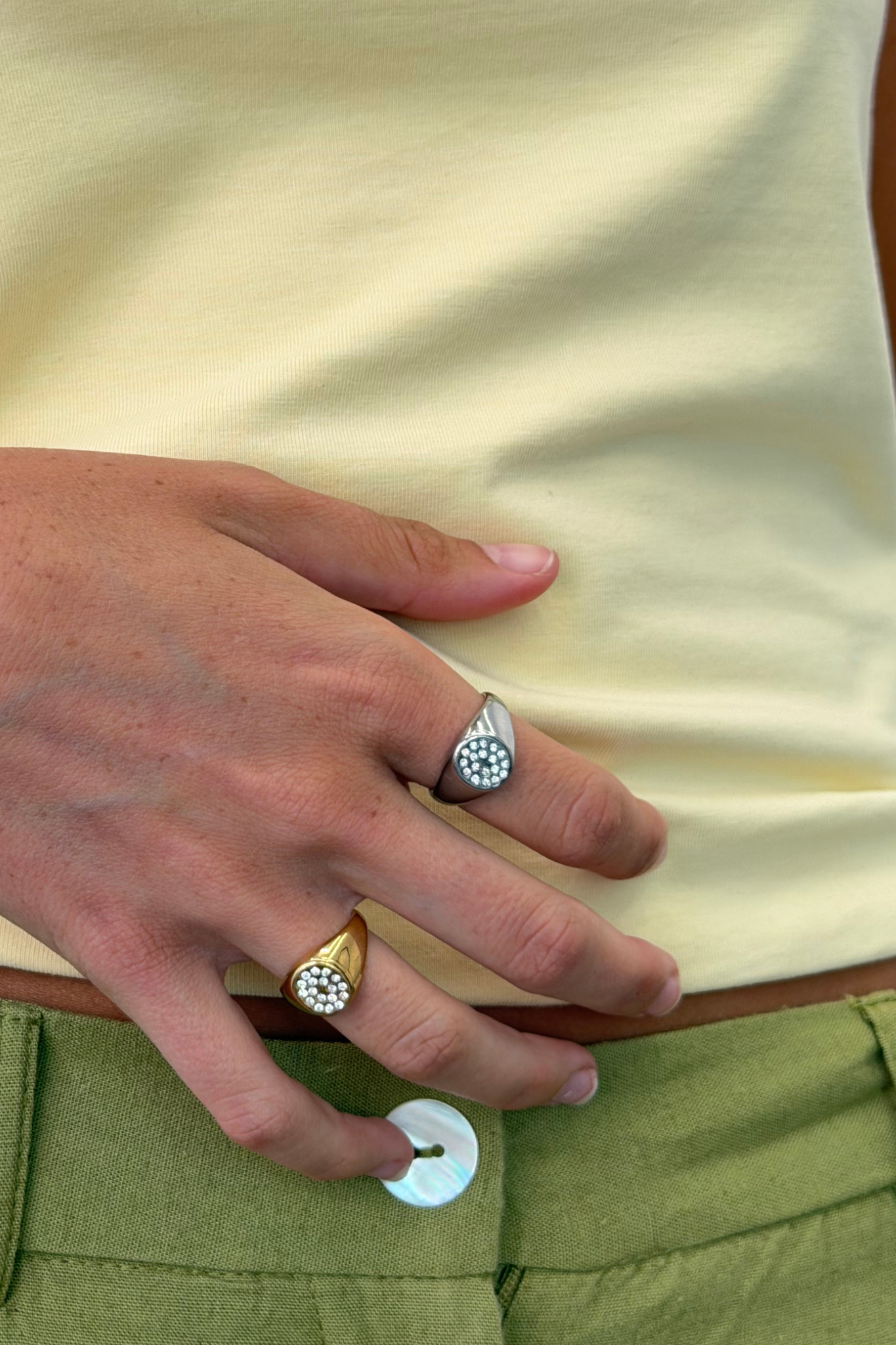 Anillo Sello Circon