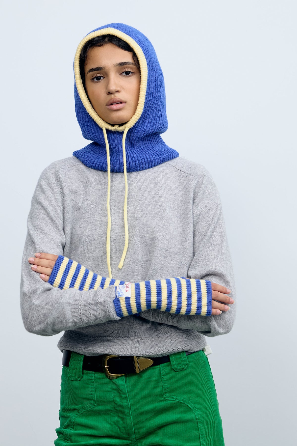 Balaclava Azul Eléctrico y Amarillo