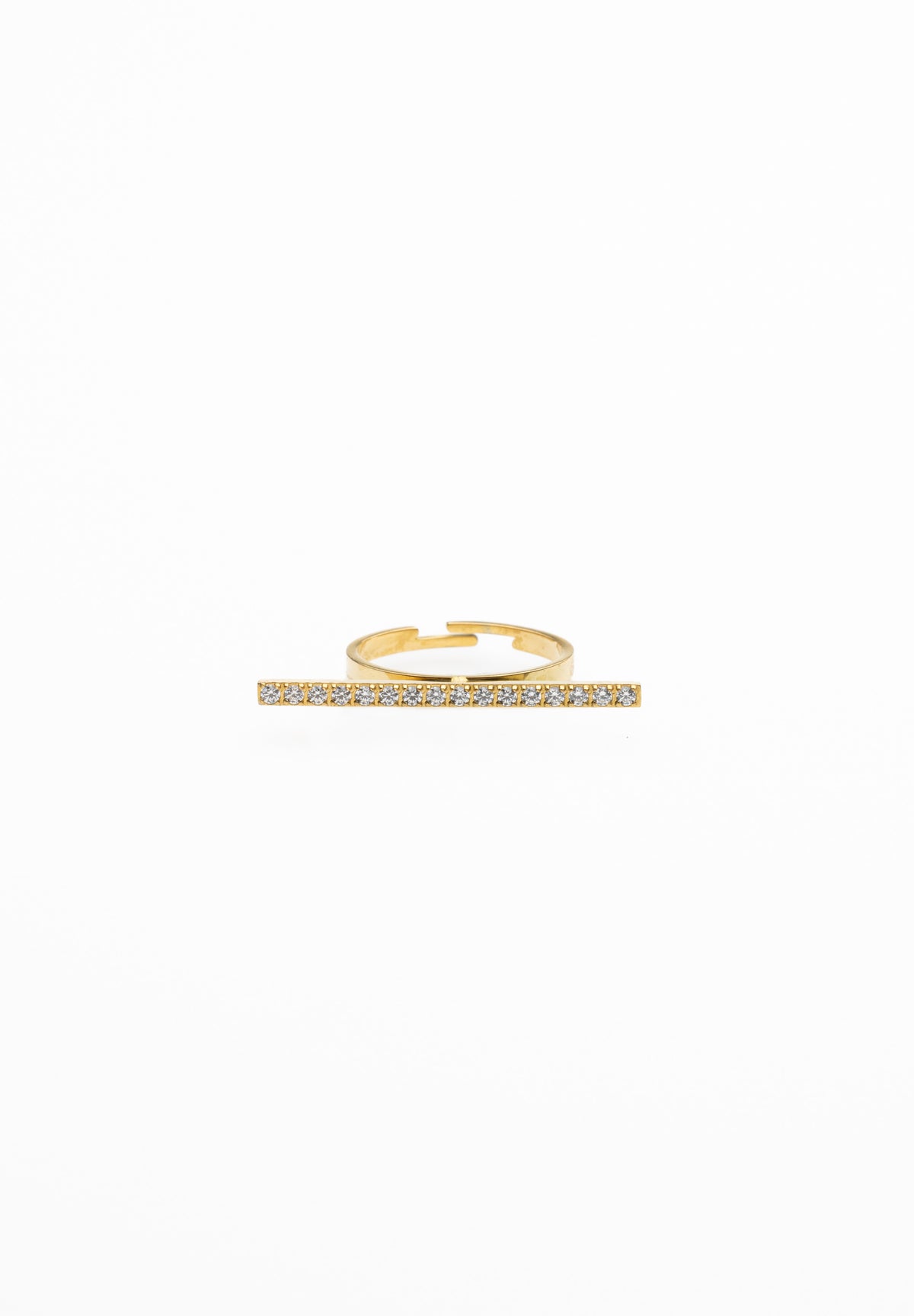 Anillo Barra Circons Corto