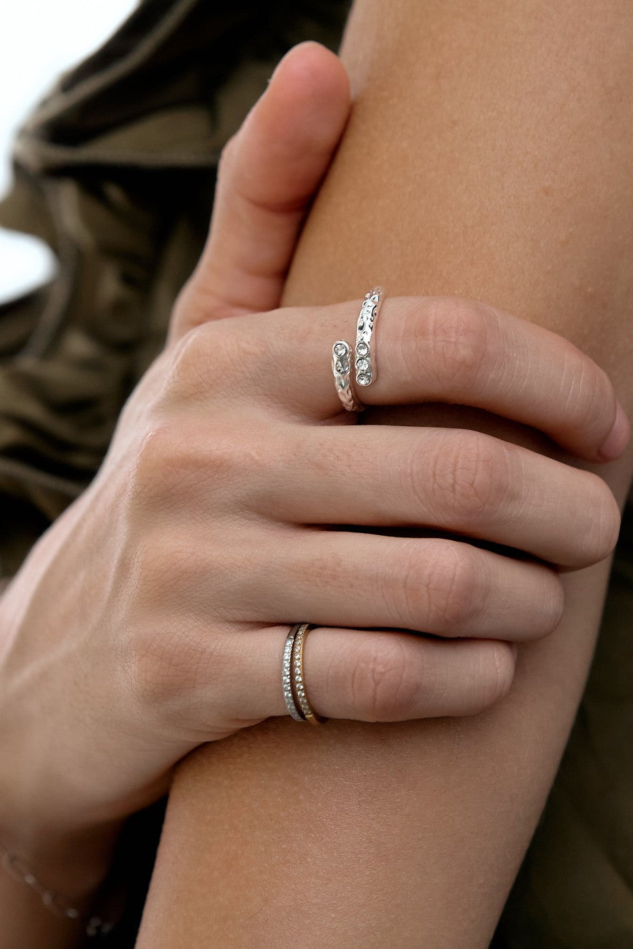 Anillo Doble Irregular