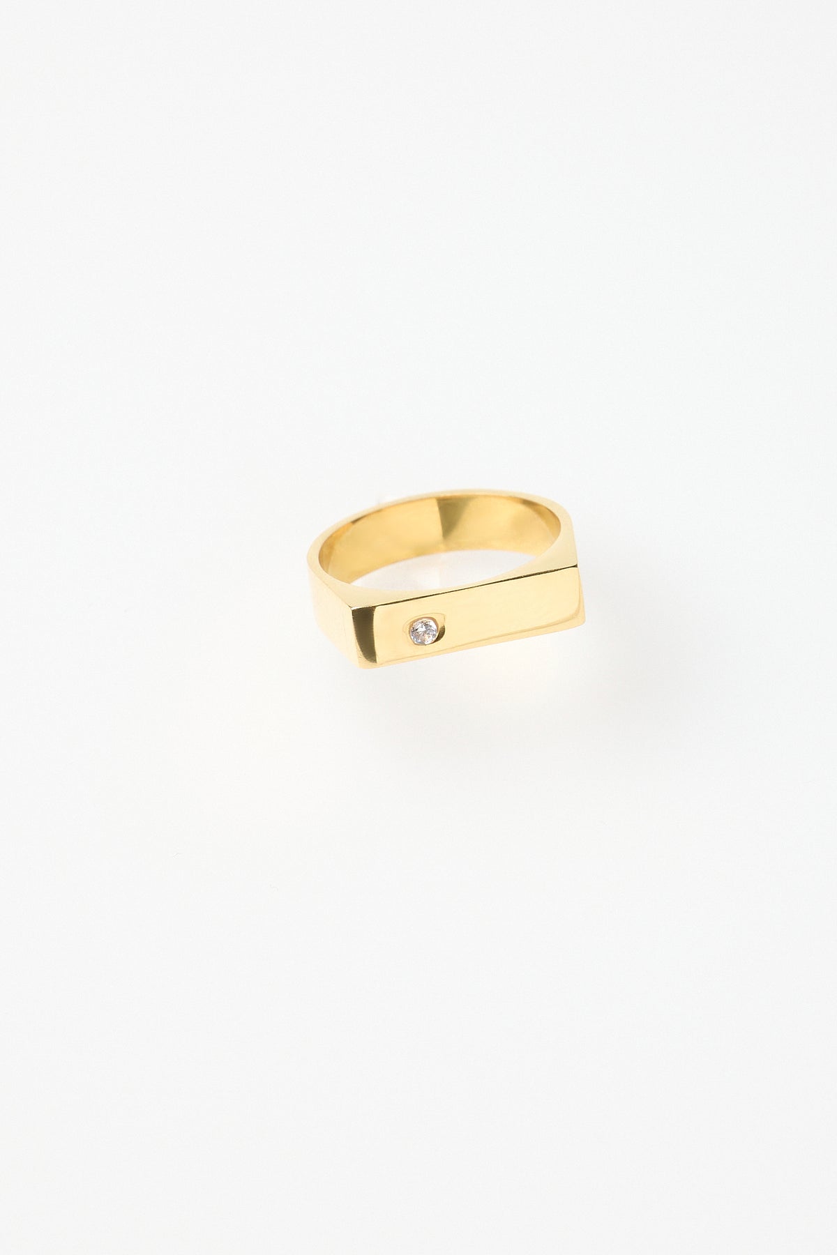 Anillo Recto Circon
