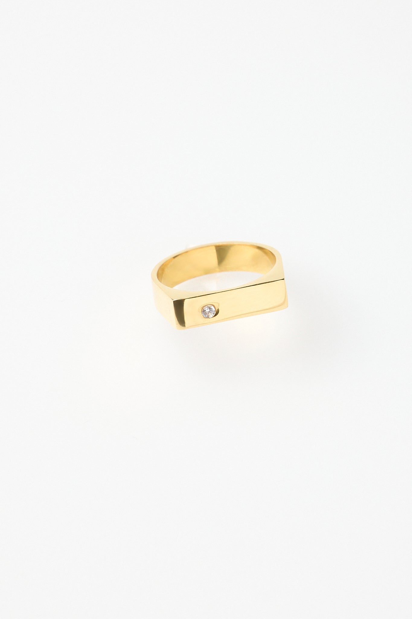 Bague Droite Zircon