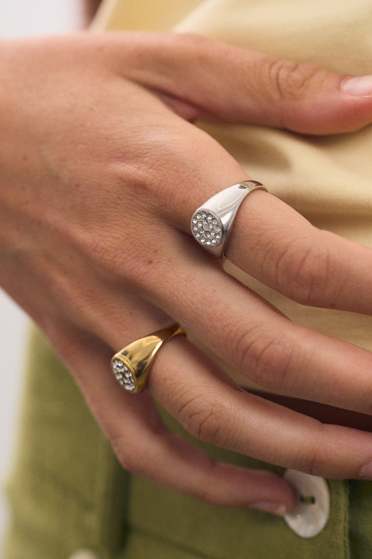 Anillo Sello Circon