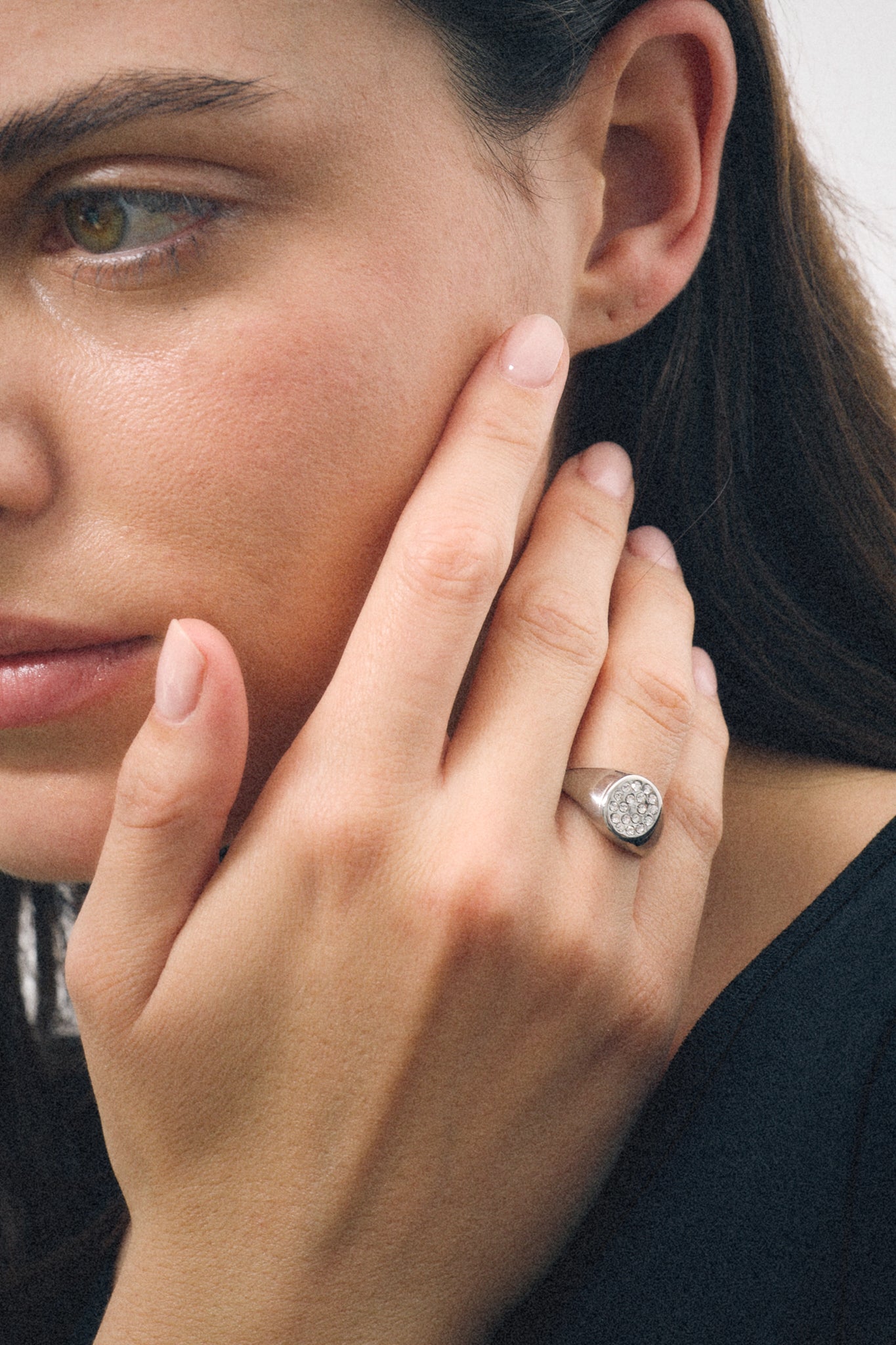 Bague Chevalière en Zircon