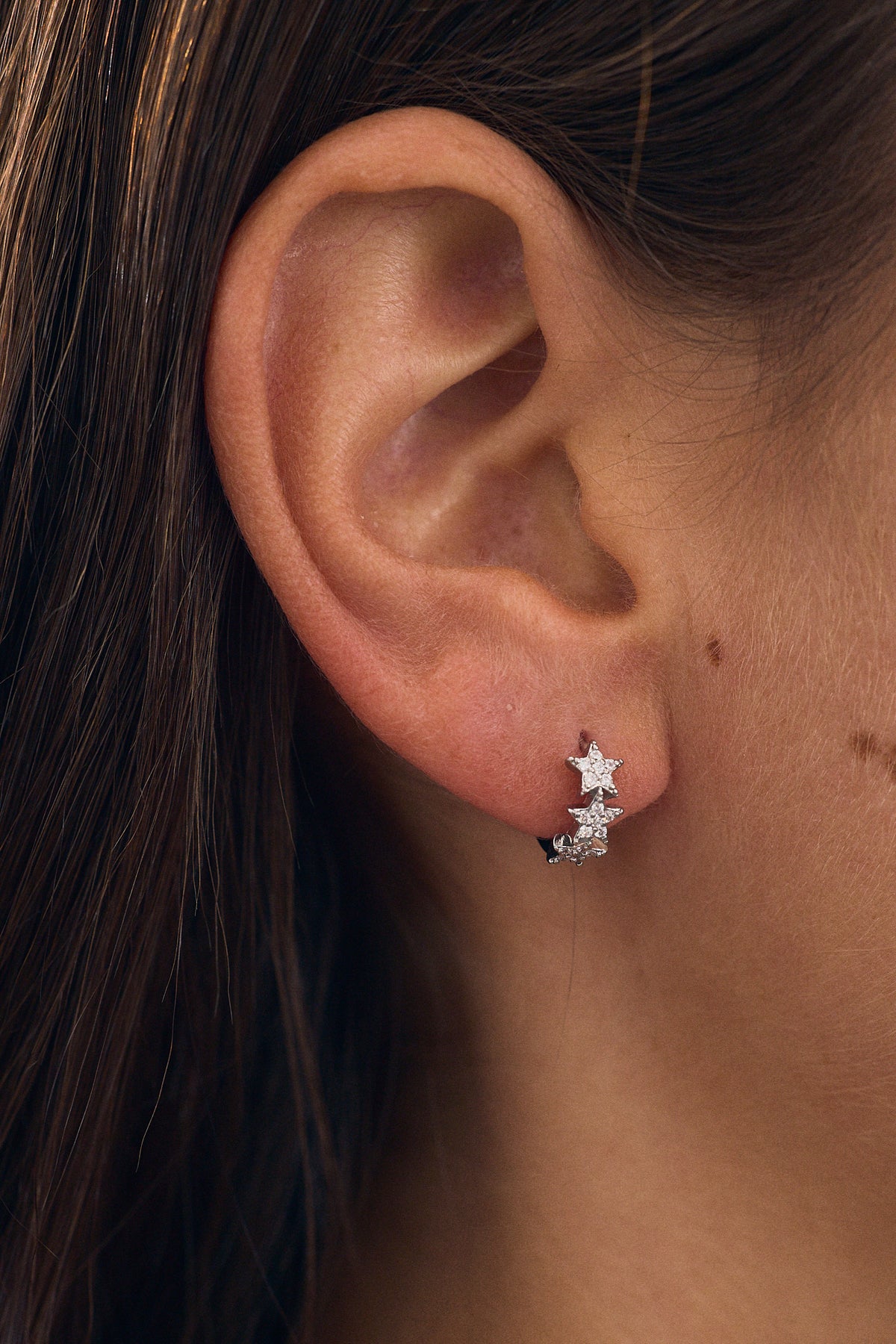 Mini Zircon Star Hoop (Unit)