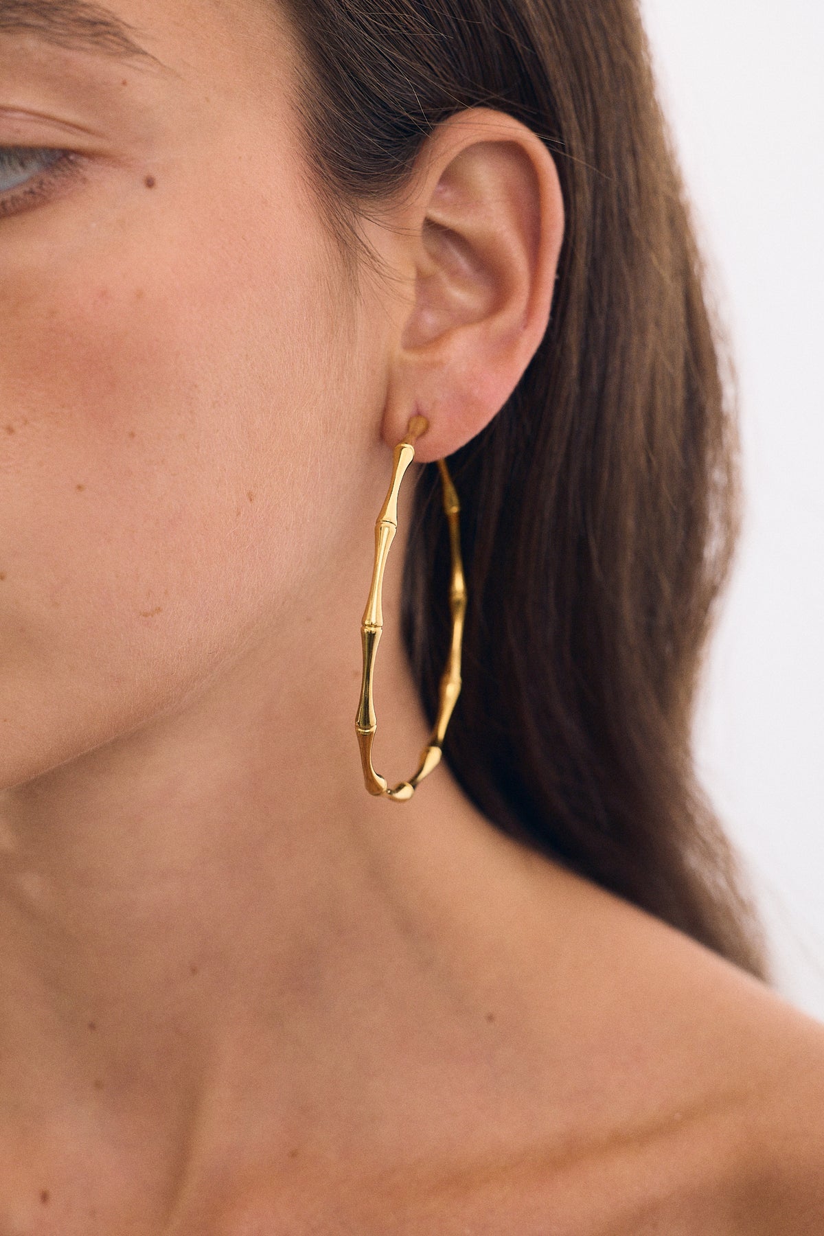 Large Bamboo Hoops (Pair)