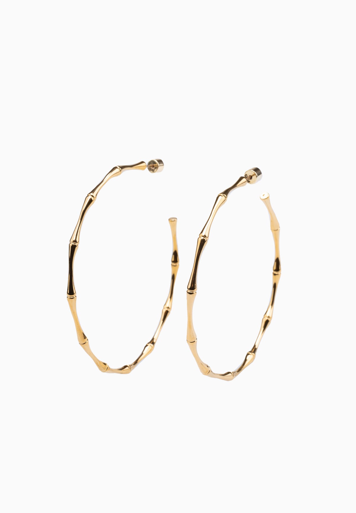 Large Bamboo Hoops (Pair)