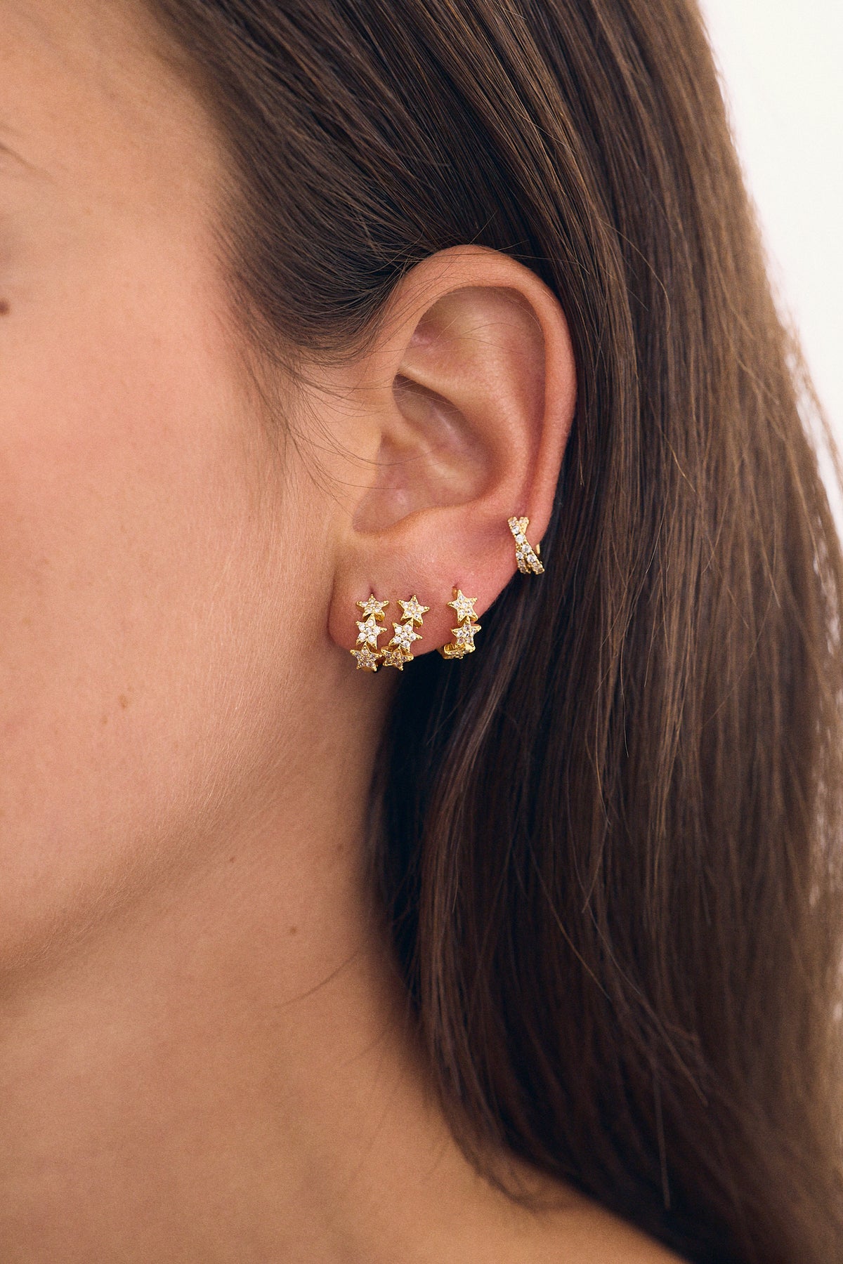 Mini Zircon Star Hoop (Unit)
