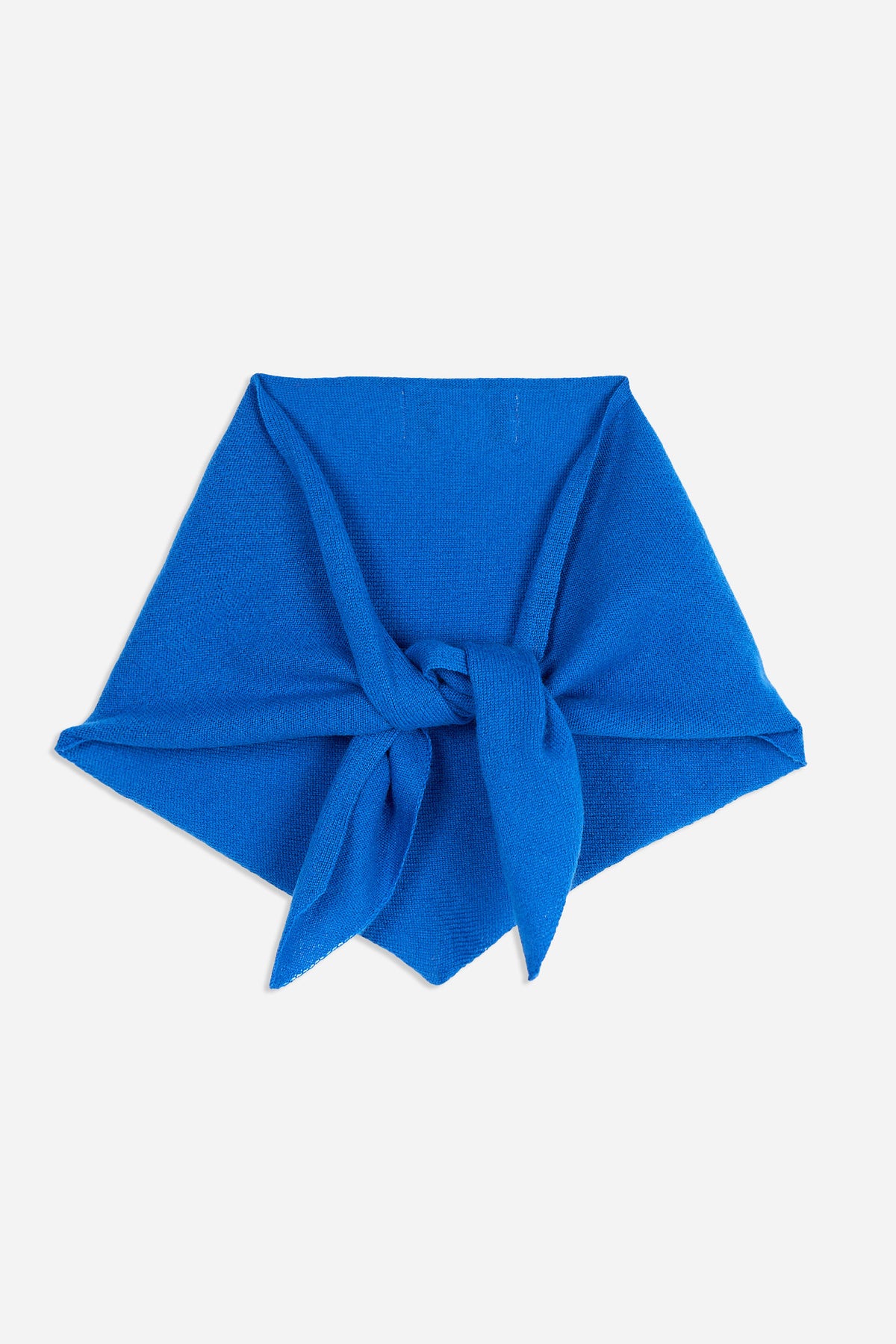 Blue Cashmere Mini Triangular Bandana