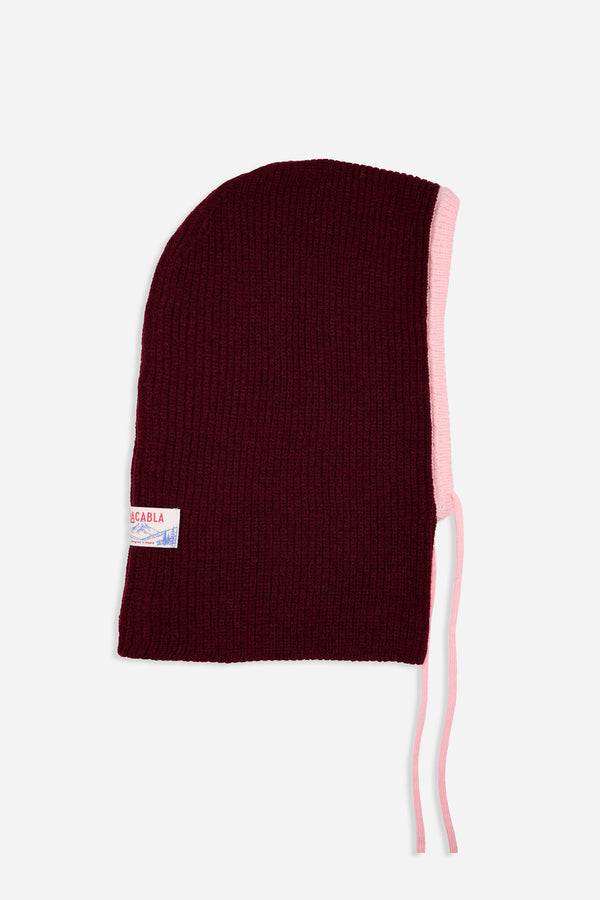 Balaclava Granate y Rosa