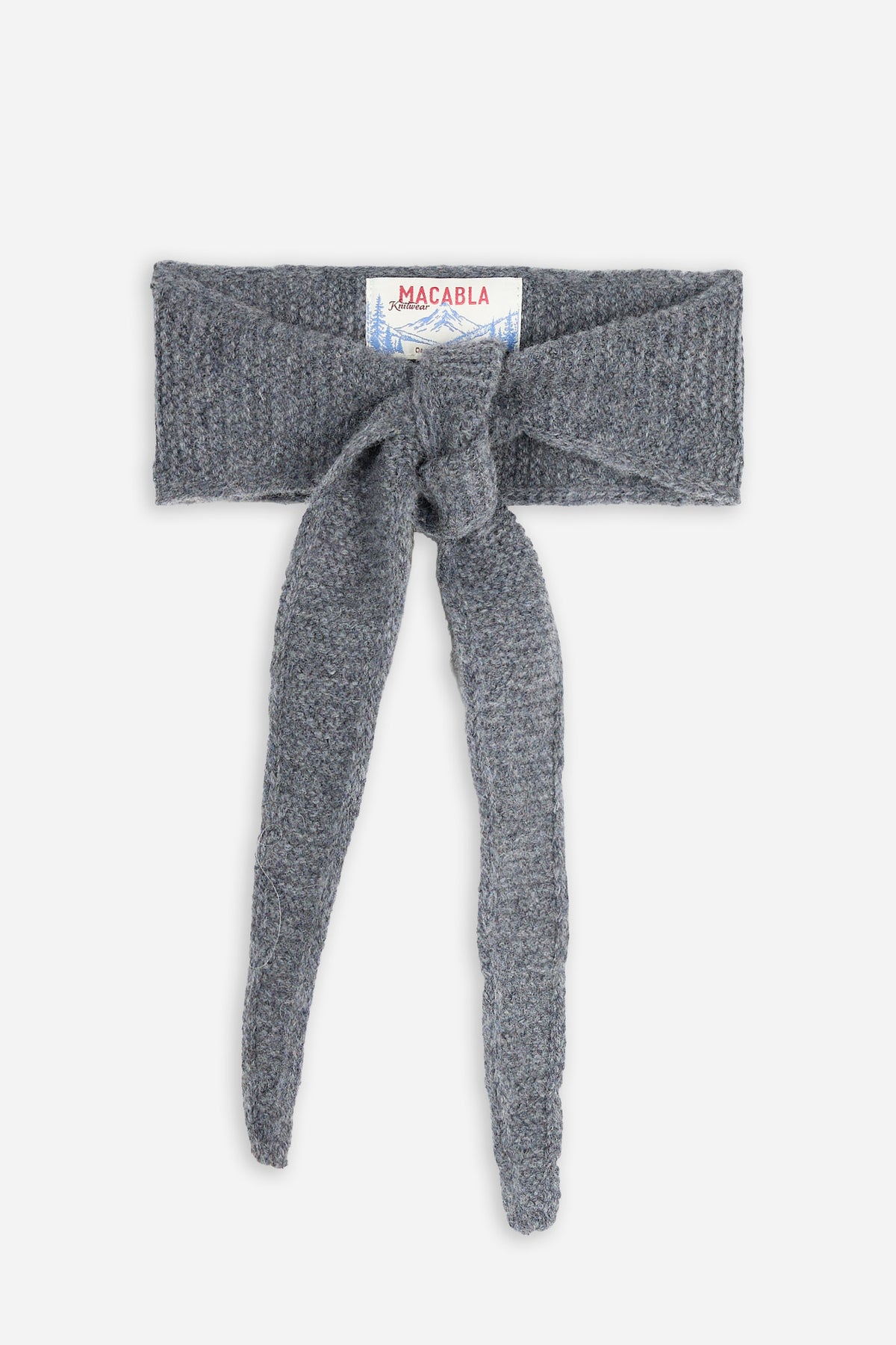 Mini Grey Wool Bandana