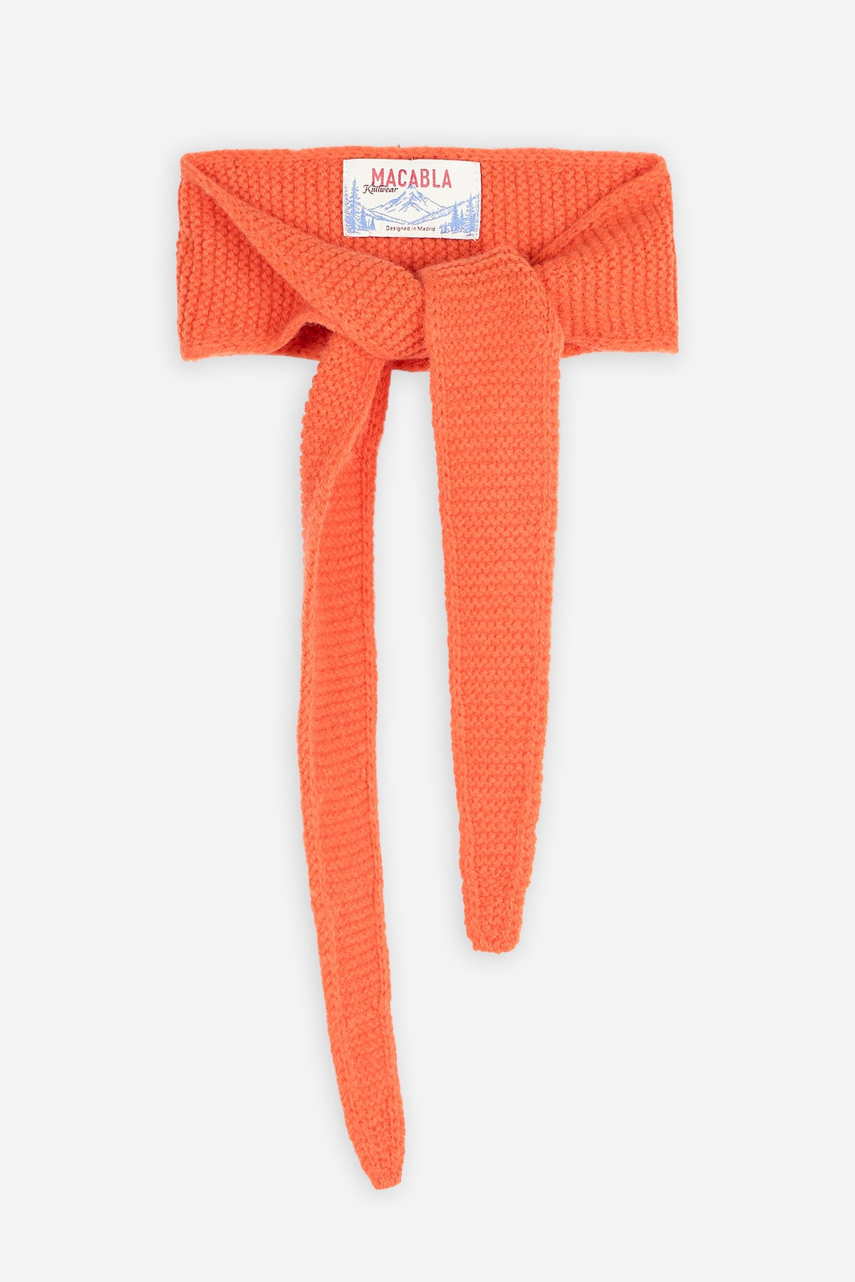 Orange Wool Mini Bandana