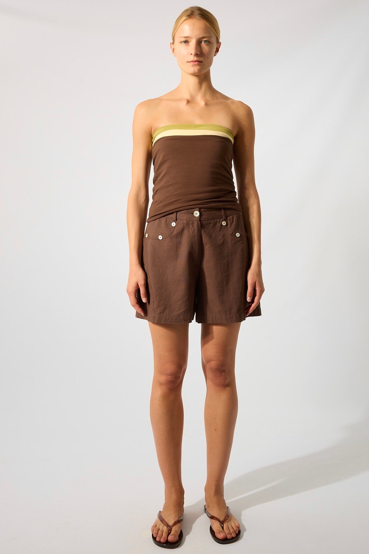 Top Bandeau Marrón
