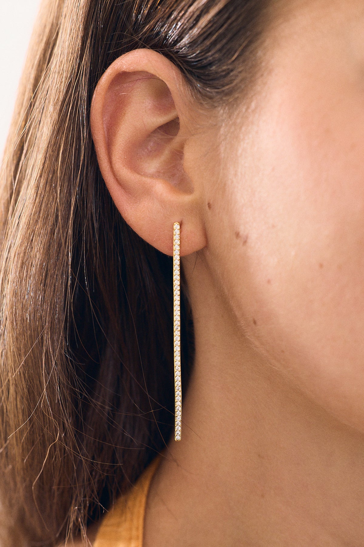 Zircon Bar Earring L