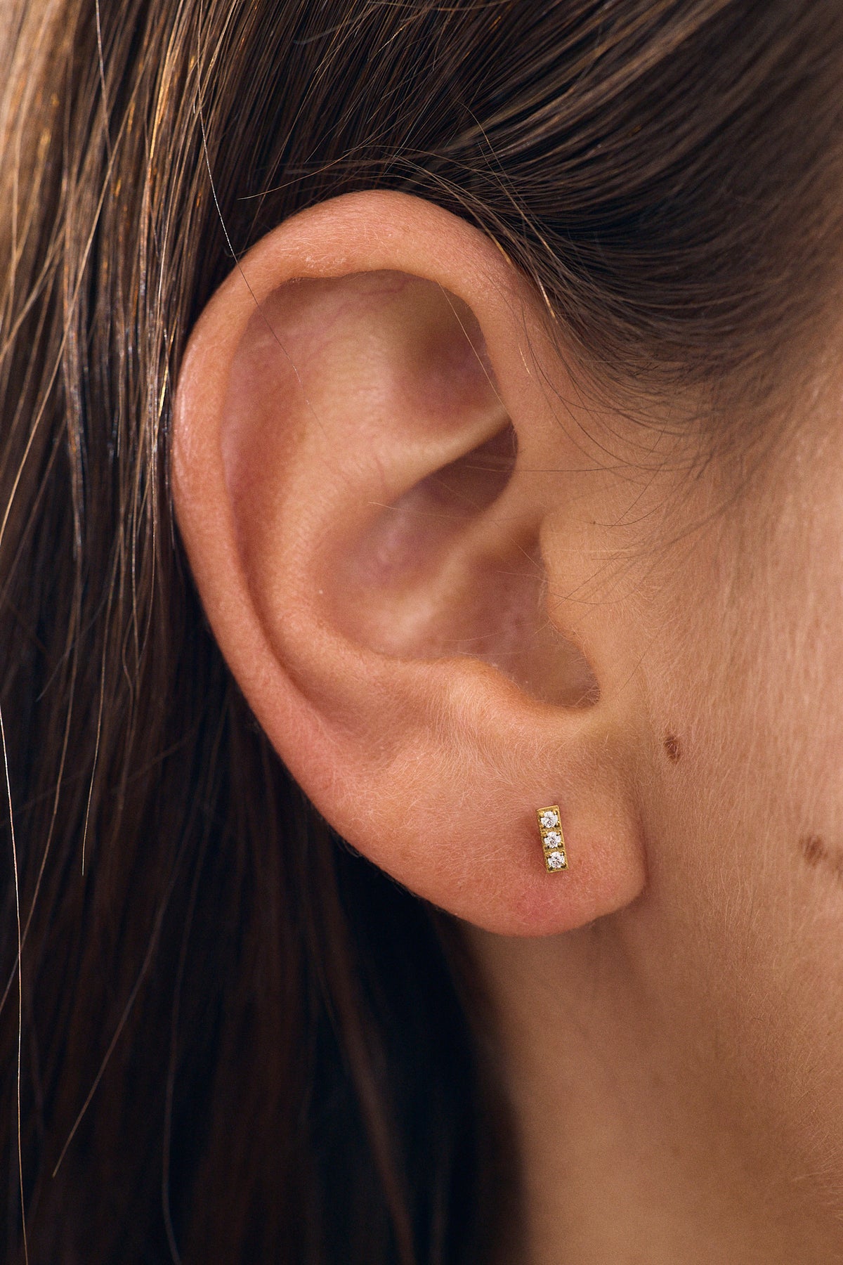 Zircon Bar Earring XS