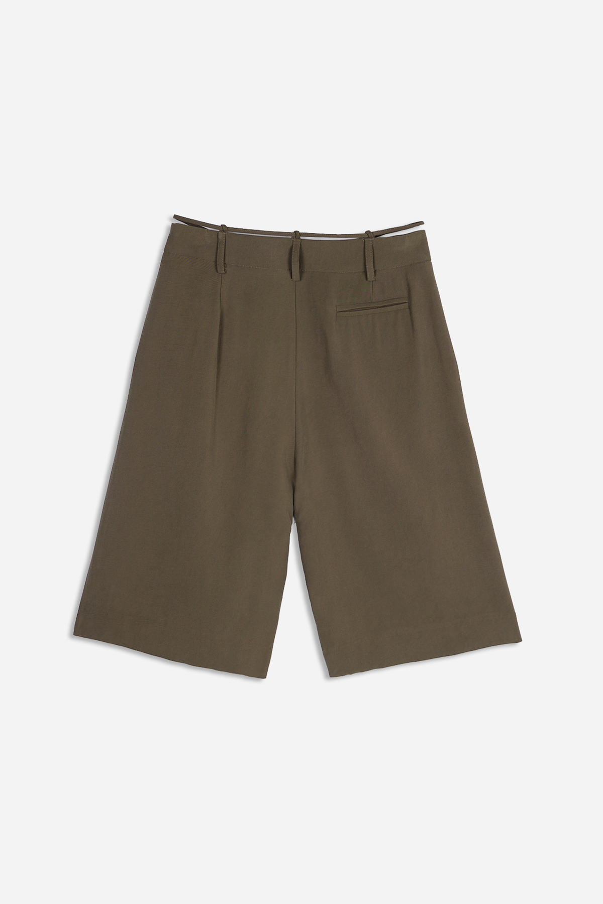 Tencel Bermuda Shorts Khaki 