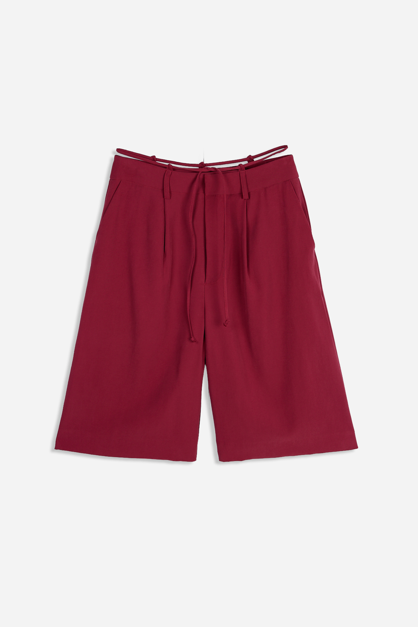 Bermudas Tencel Granate