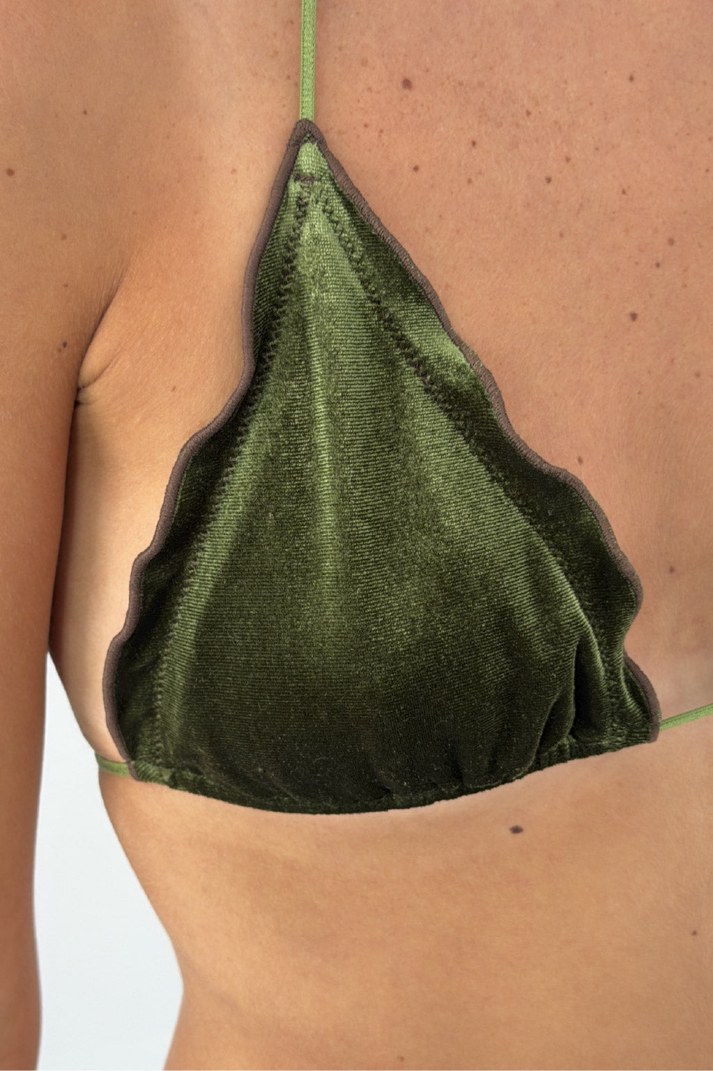 Bikini Top Velvet Verde
