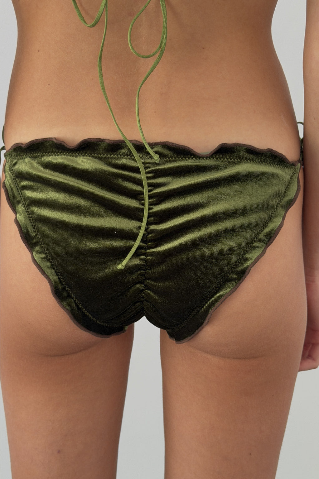 Bikini Bottom Velvet Verde