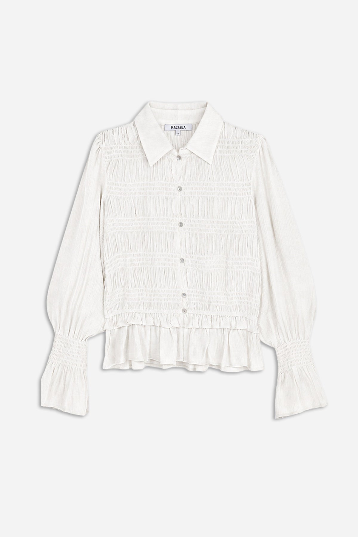 Blusa Engomada Blanco