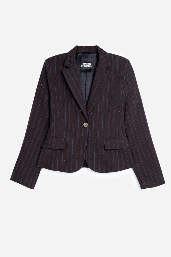 Blazer Rayas Brillo