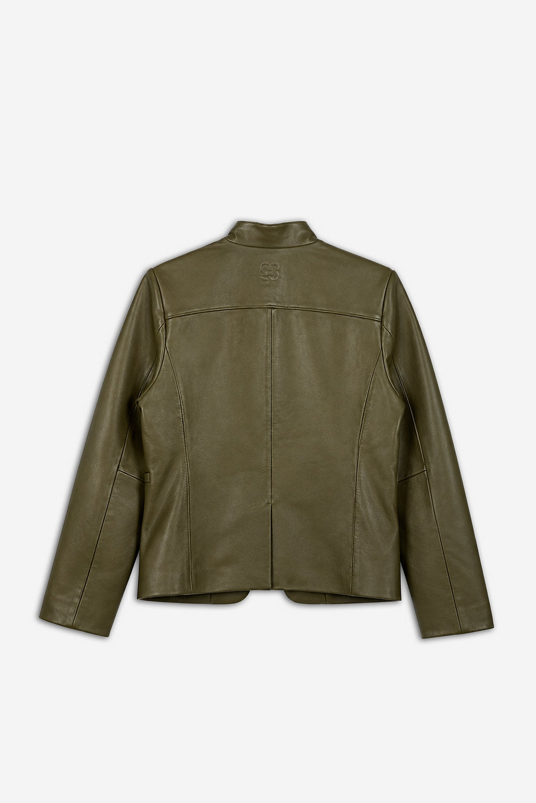 Green Leather Blazer