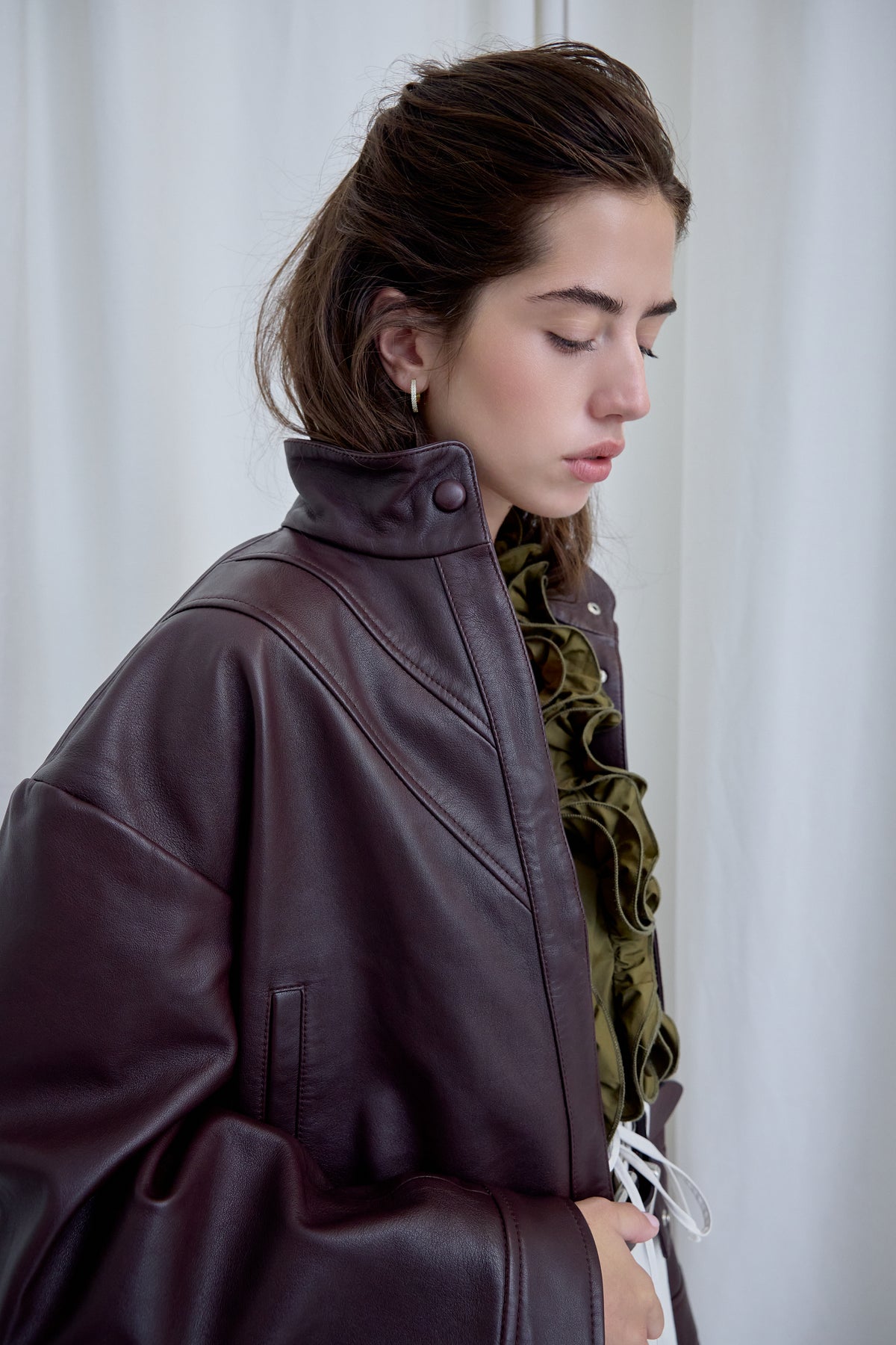 Bomber Piel Marrón