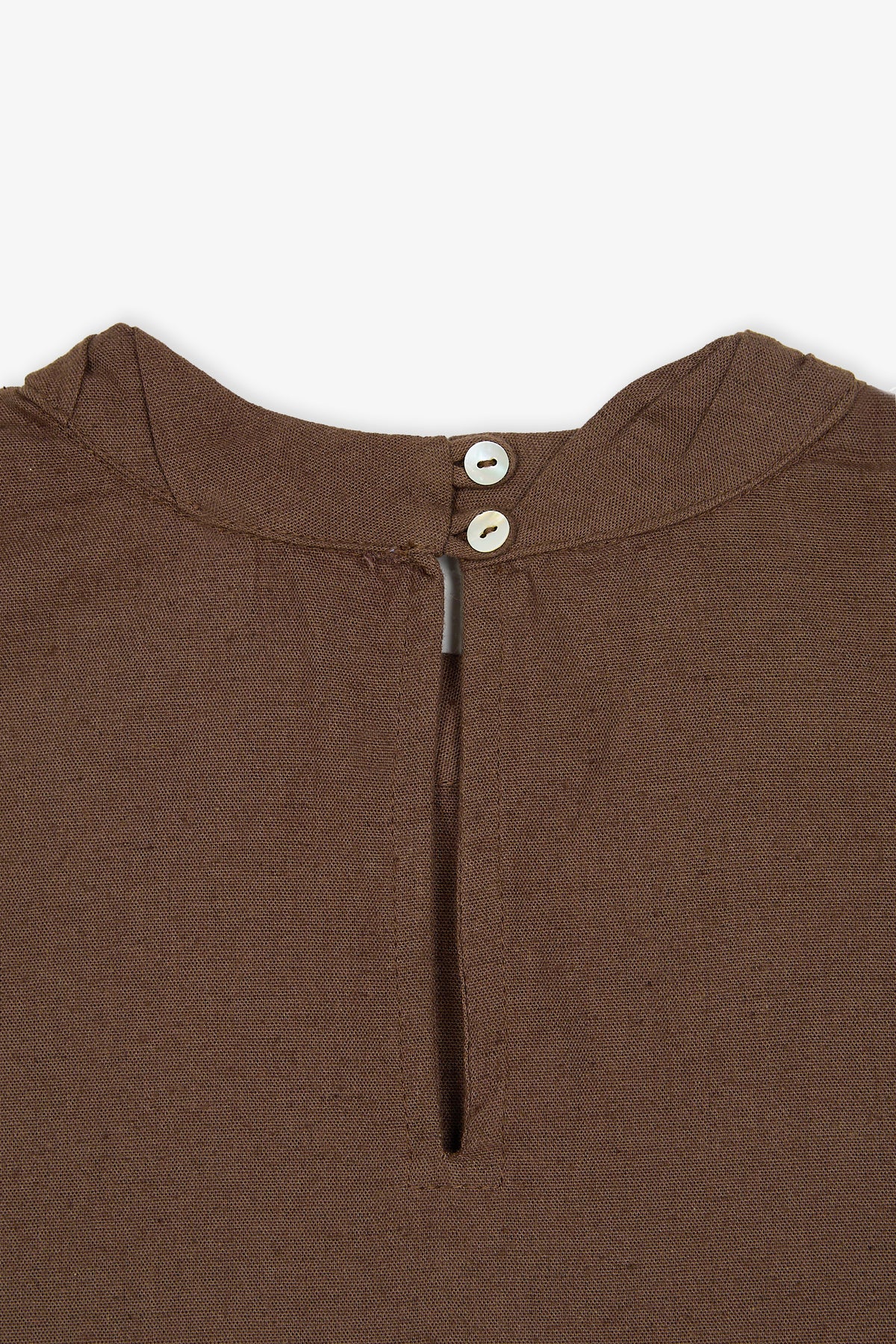 Nacar Buttons Brown Top