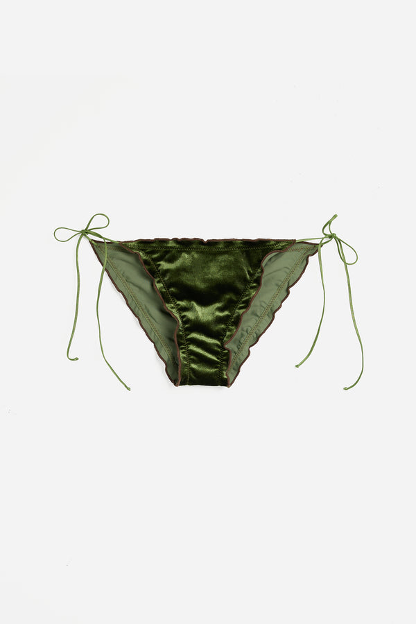 Velvet Green Bikini Bottom