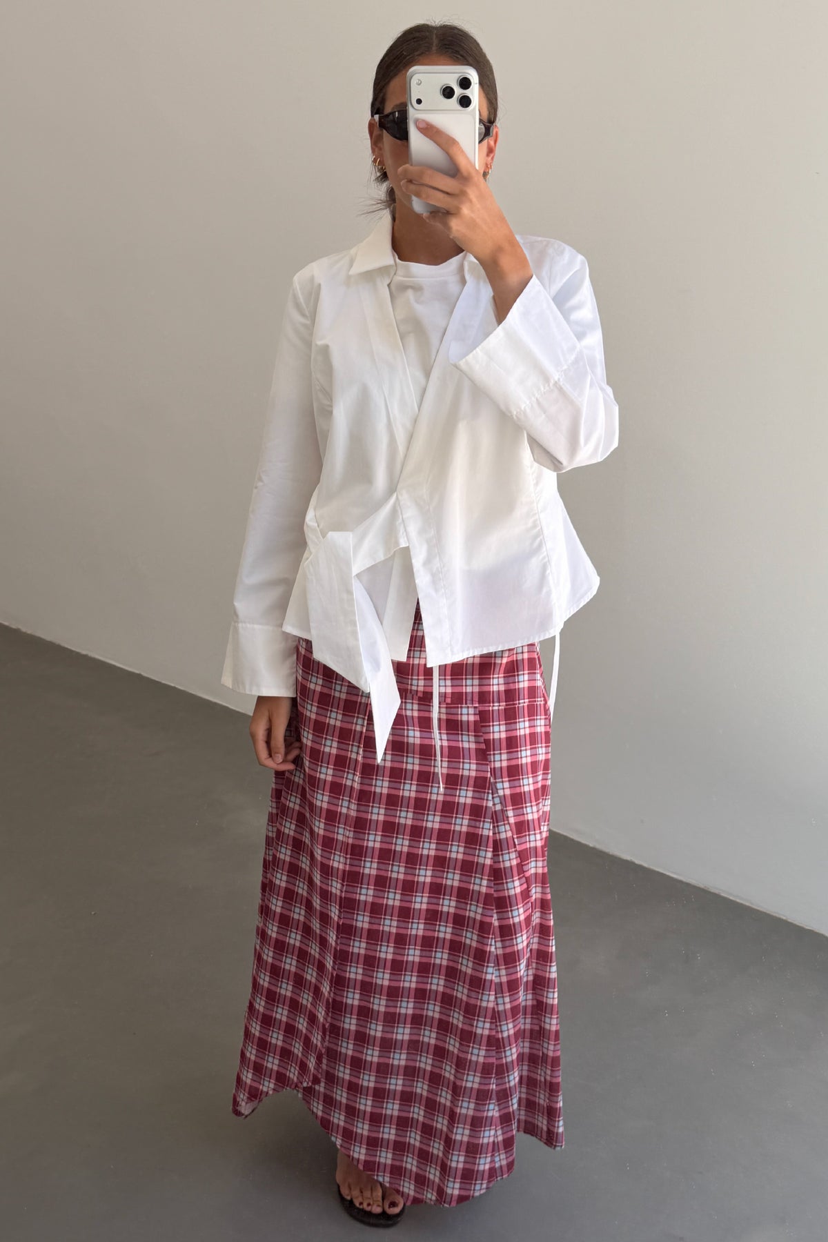 White Tie Blouse