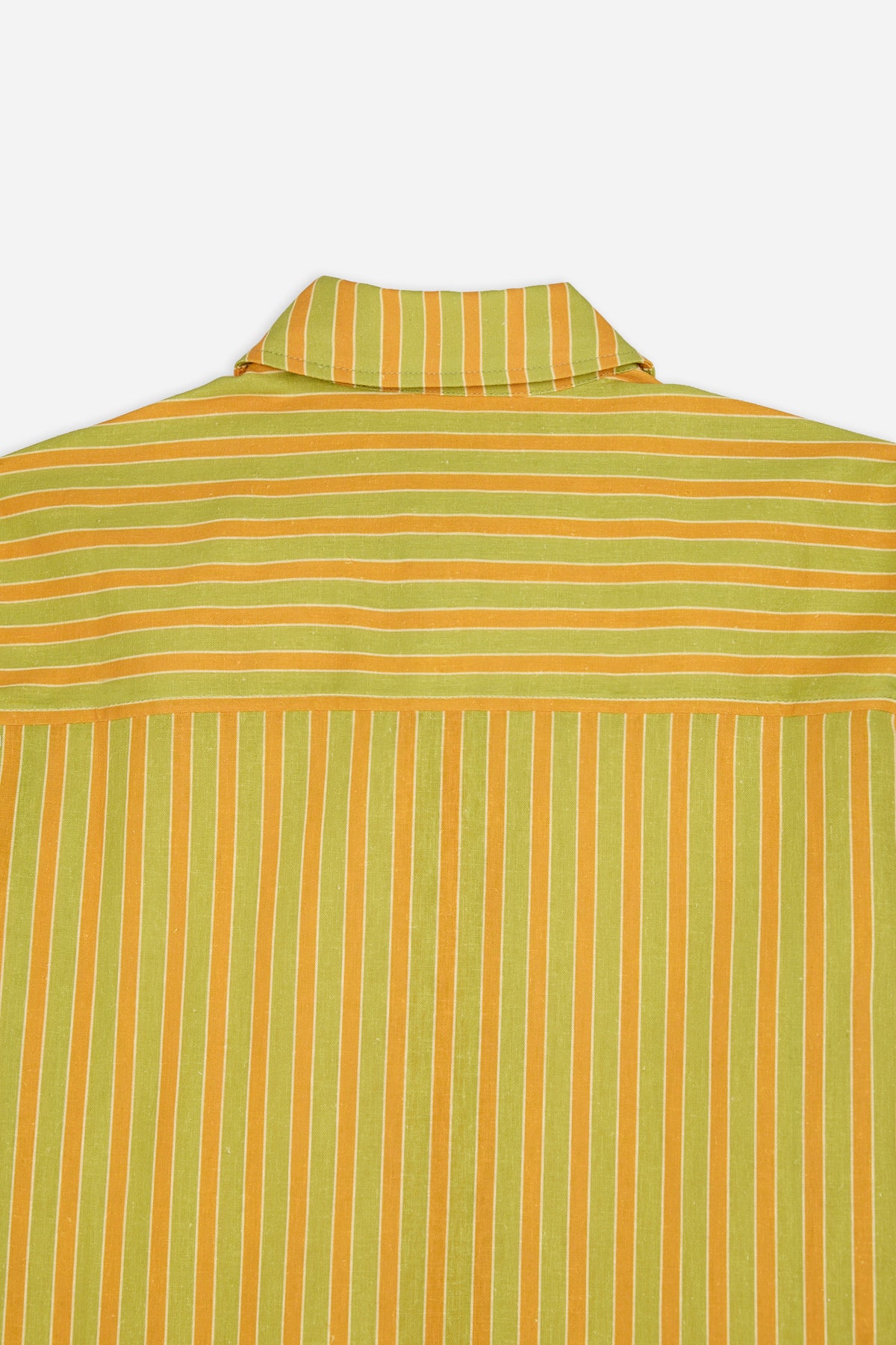 Camisa Rayas Naranja y Verde