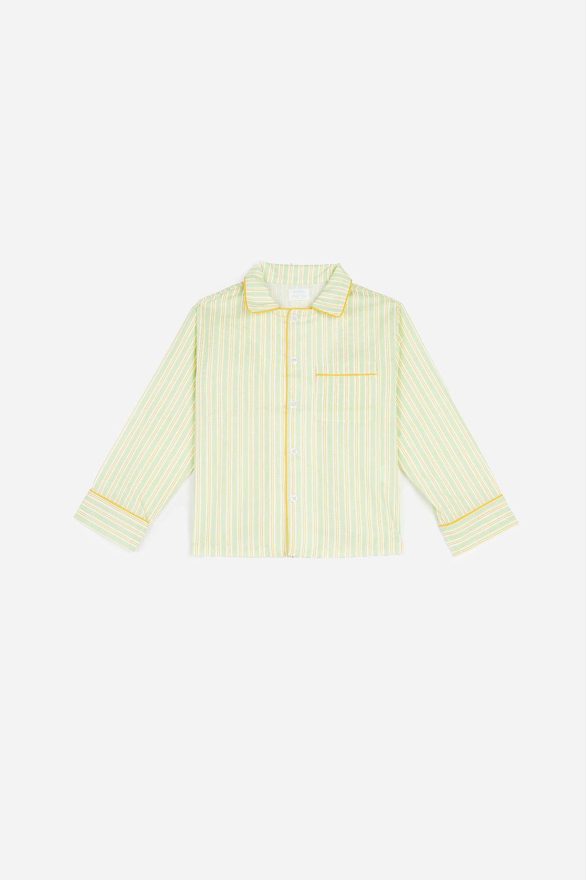 Kids Green Striped Pyjamas