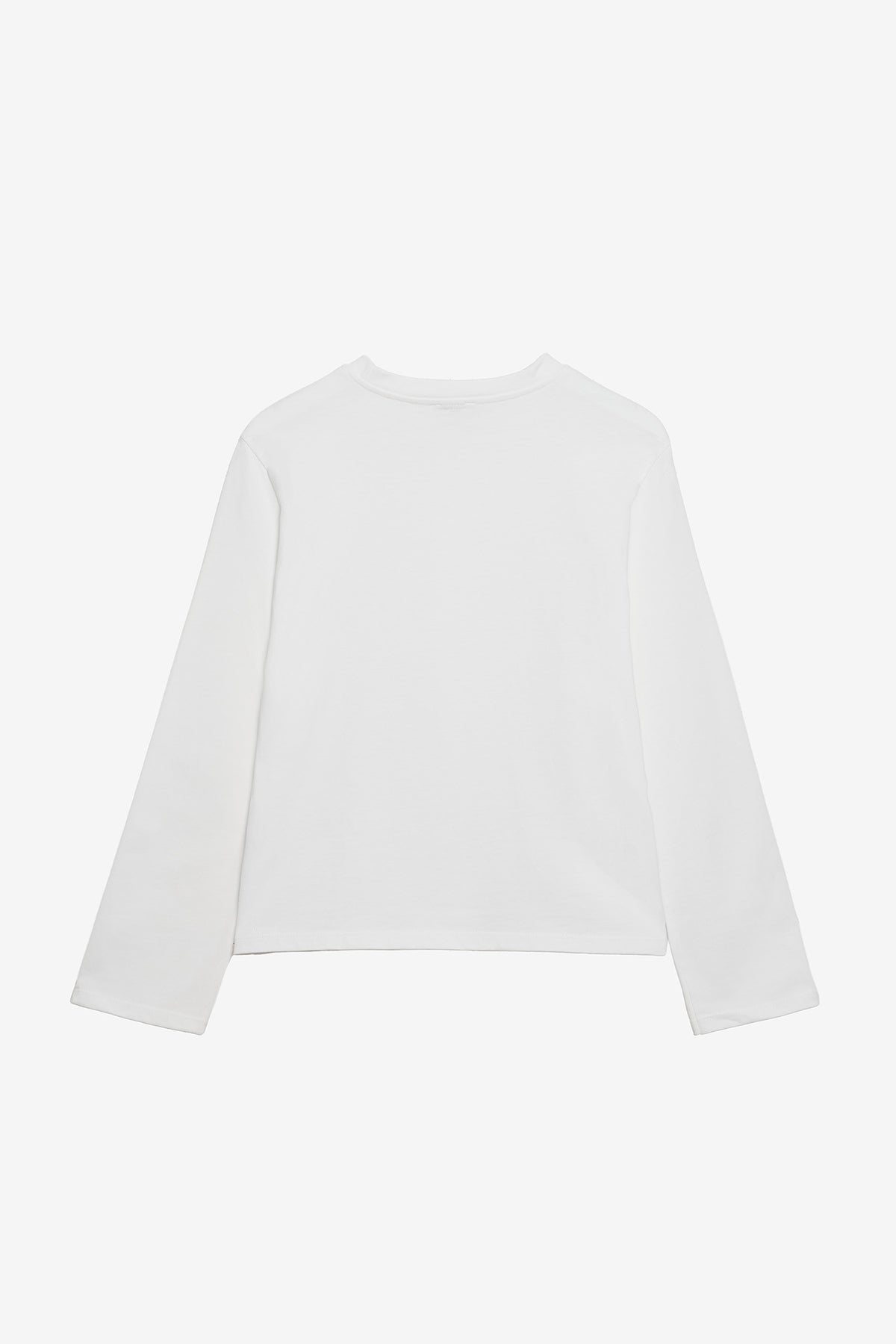 Camiseta Algodón Manga Larga Blanca
