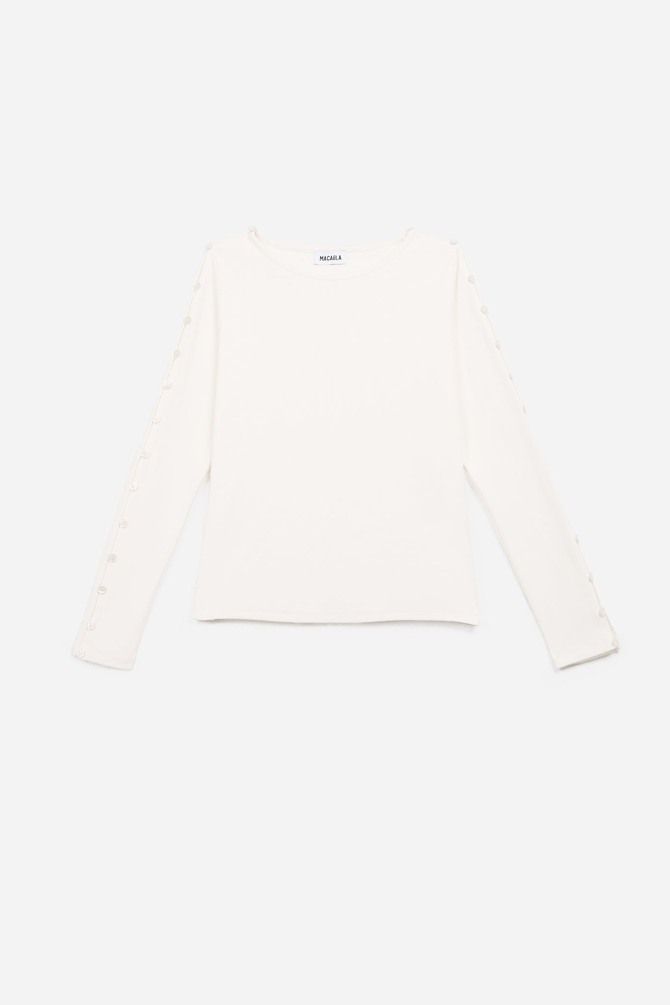Camiseta Botones Blanca