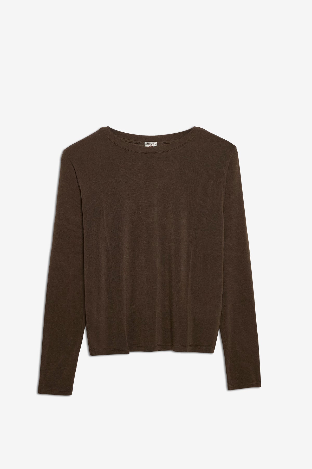 Camiseta Cashmere Manga Larga Marrón