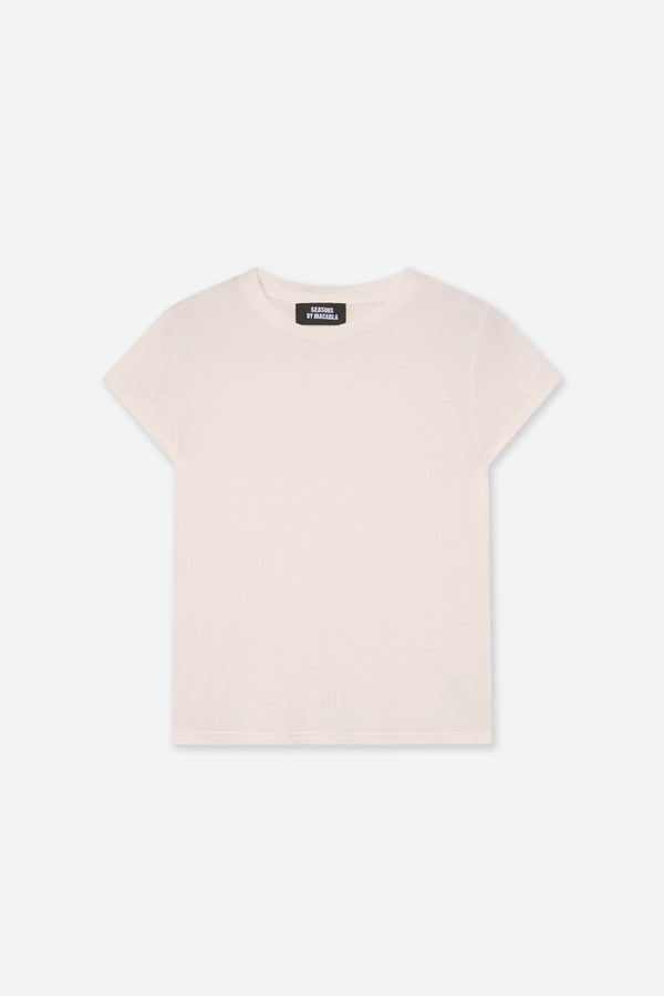 Cream Cashmere T-Shirt