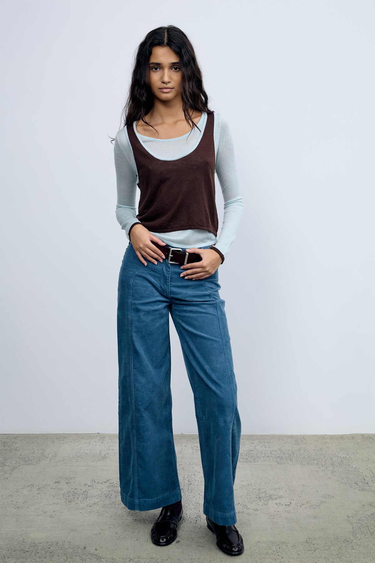 Pantalón Pana Azul