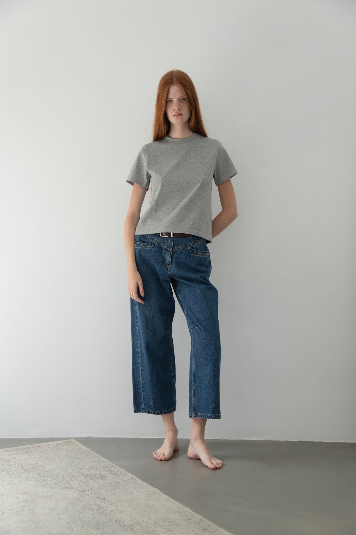 Camiseta Algodón Gris