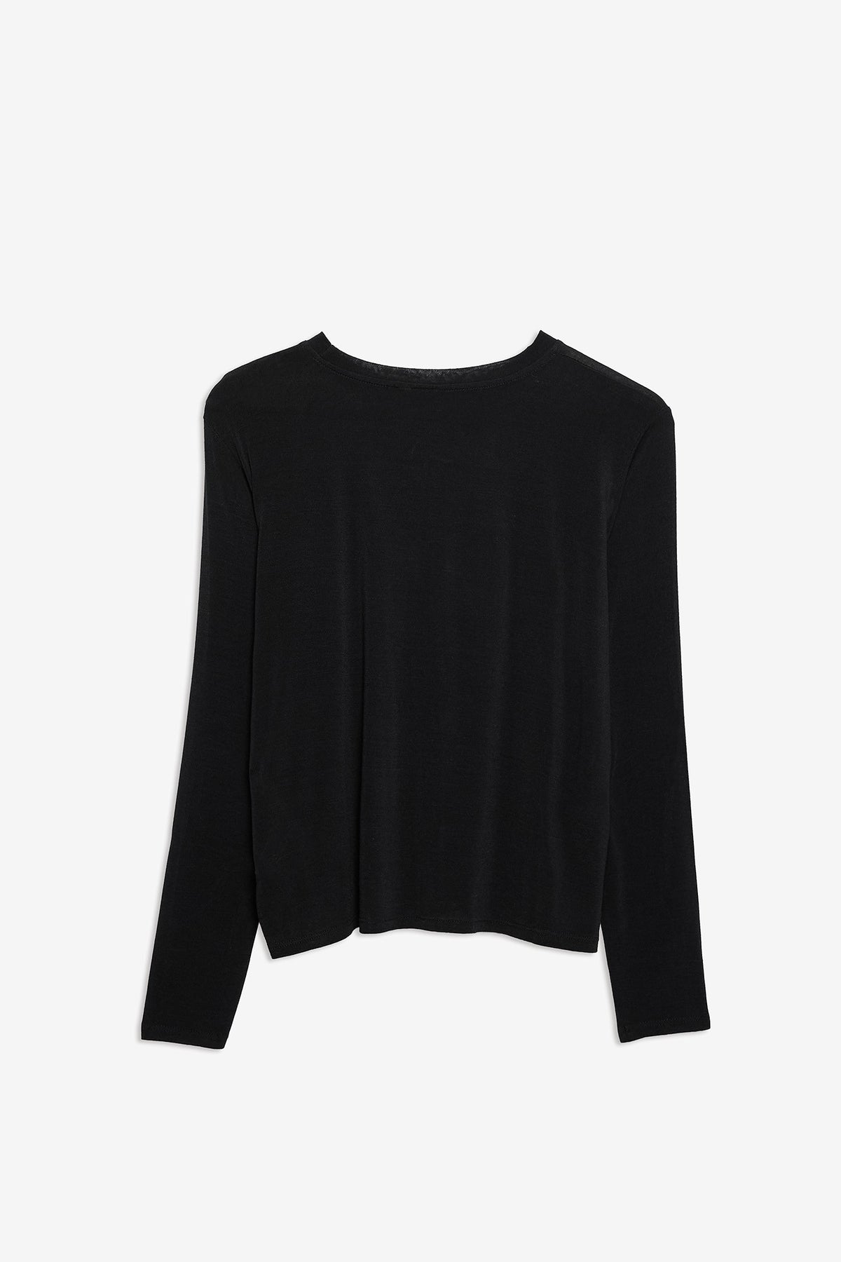 Camiseta Cashmere Manga Larga Negra