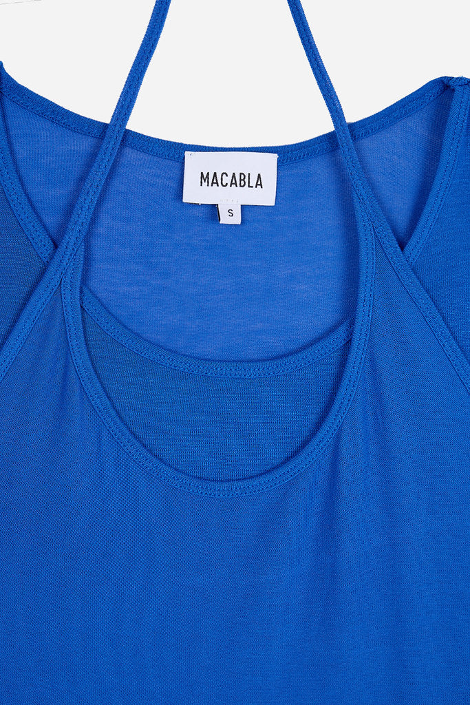 Camiseta Overlay Azul Eléctrico