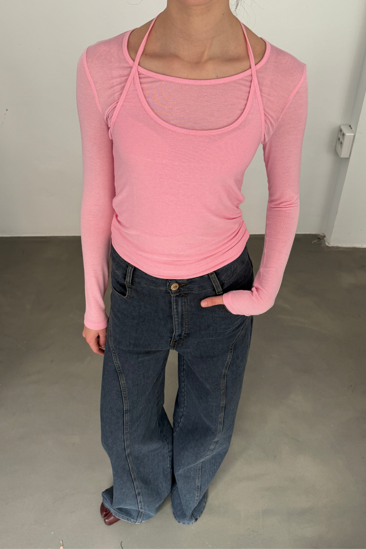 Camiseta Overlay Rosa