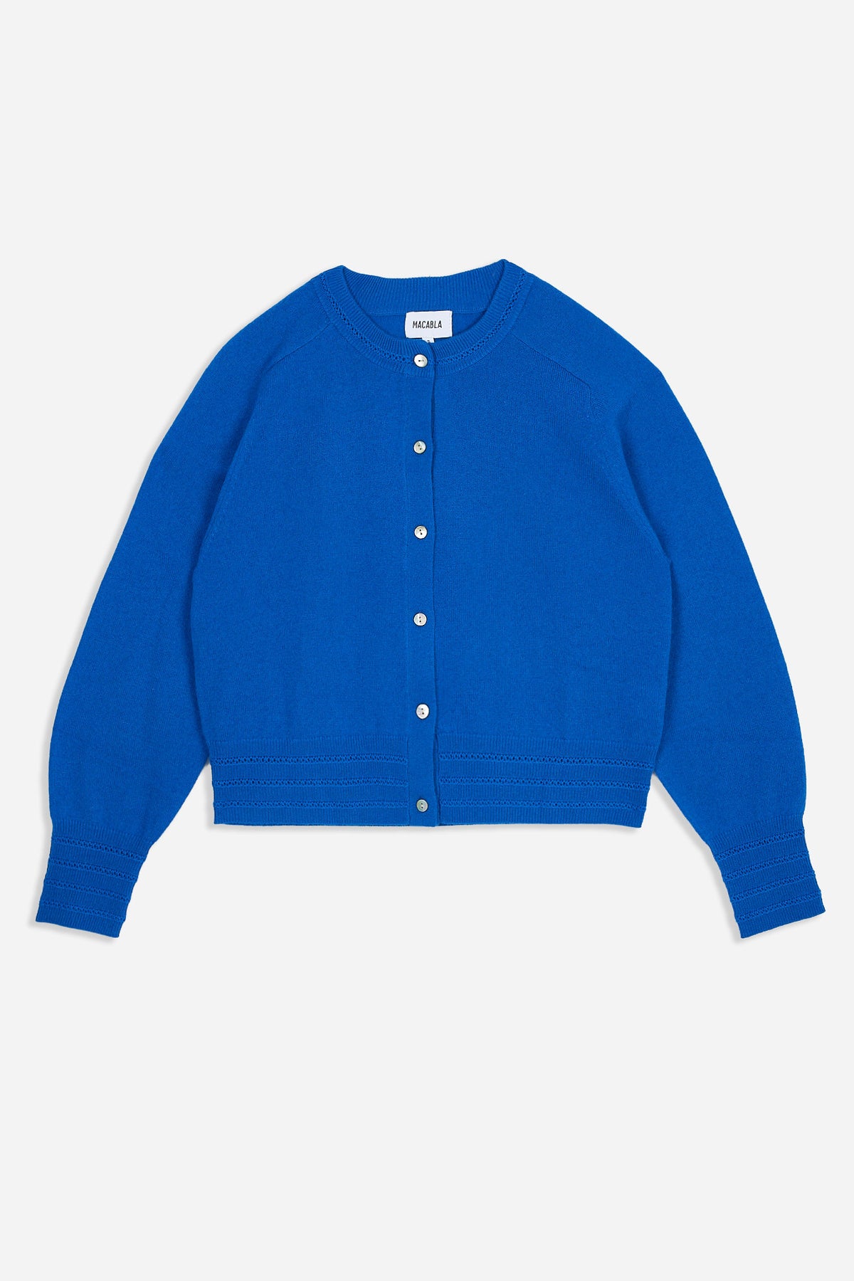 Electric Blue Cashmere Cardigan