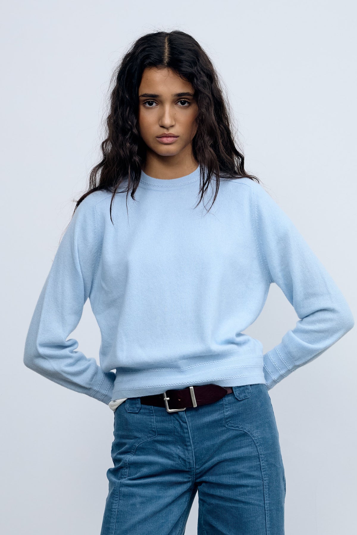 Jersey Cashmere Azul Claro