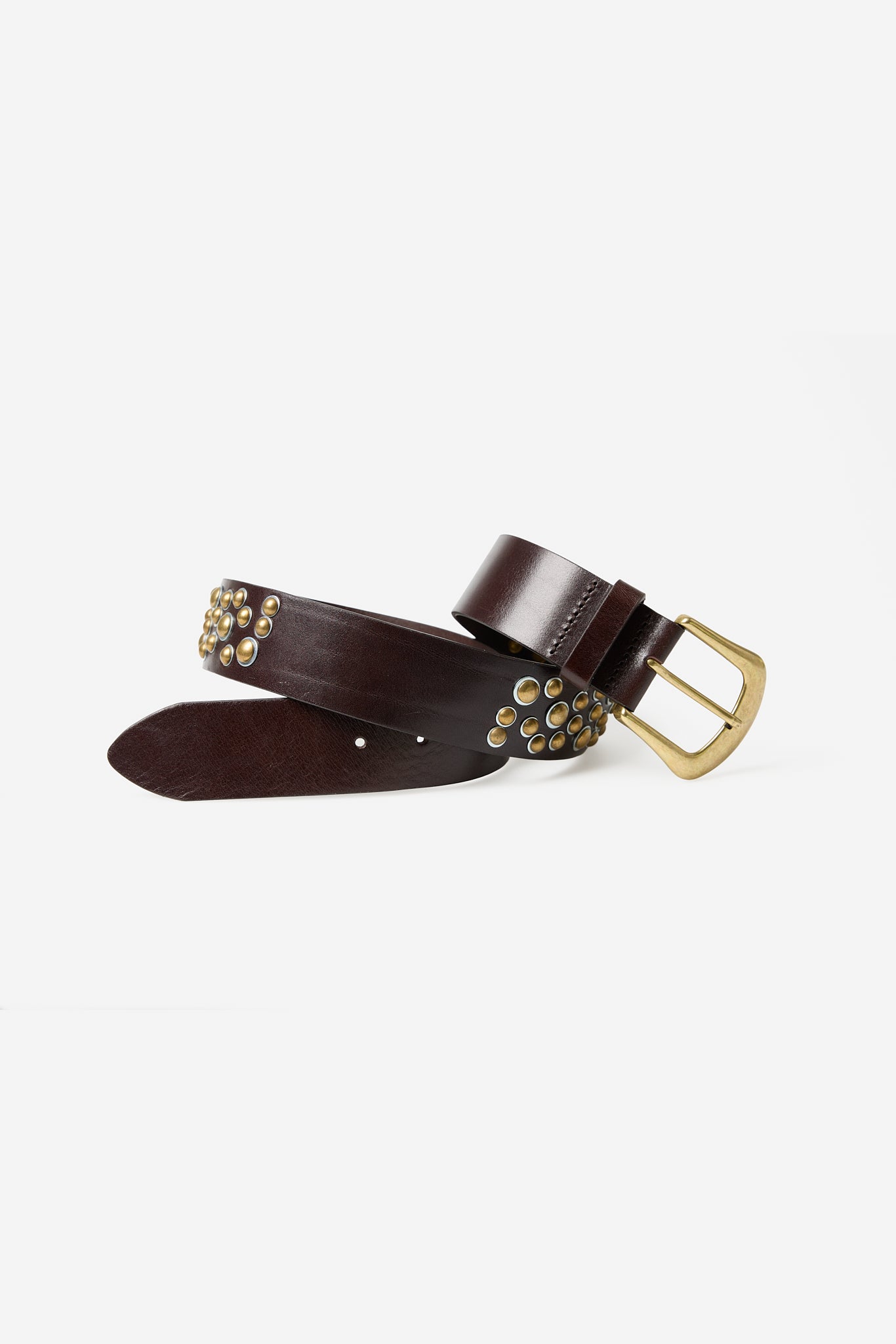 Cinturón Tachas Marrón