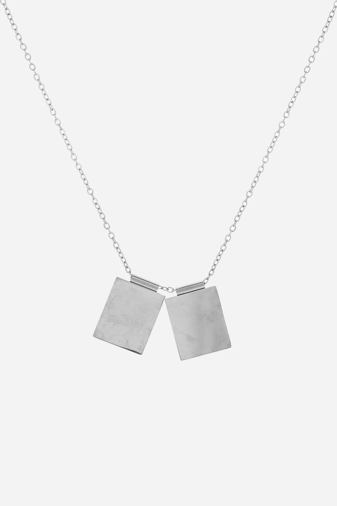 Customizable Double Plate Necklace