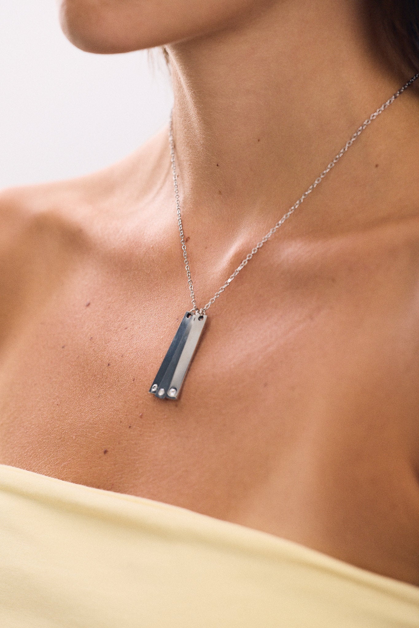 Collier Long Triple Zircon