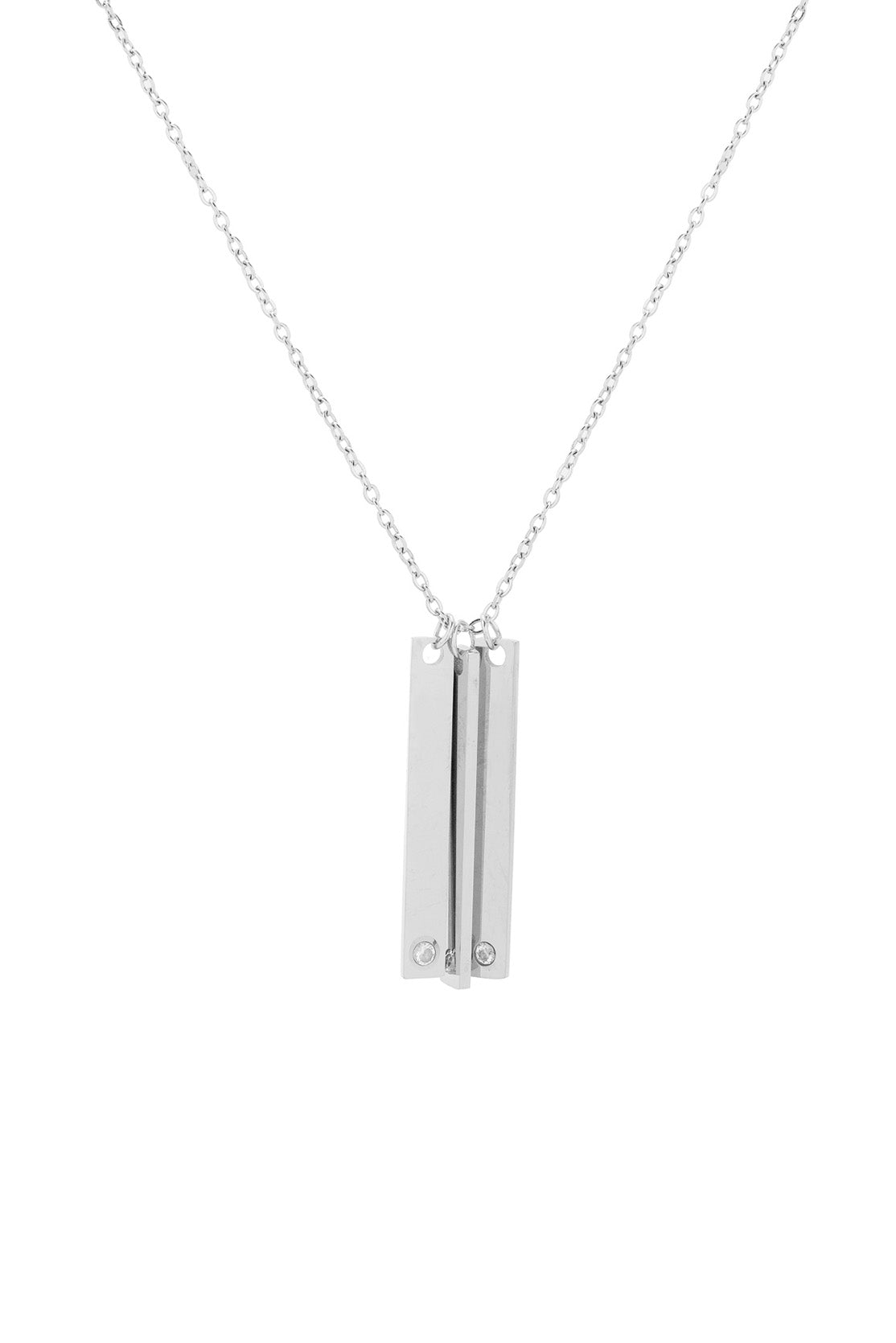 Collier Long Triple Zircon