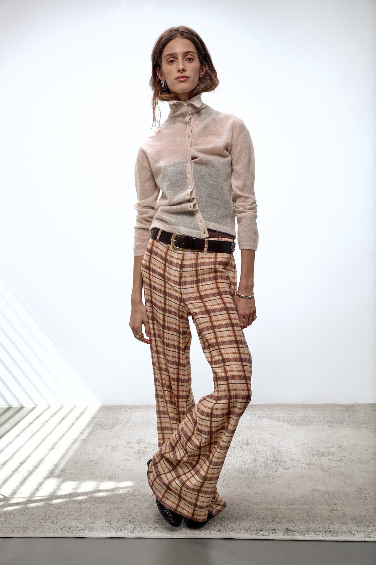 Yellow Plaid Trousers
