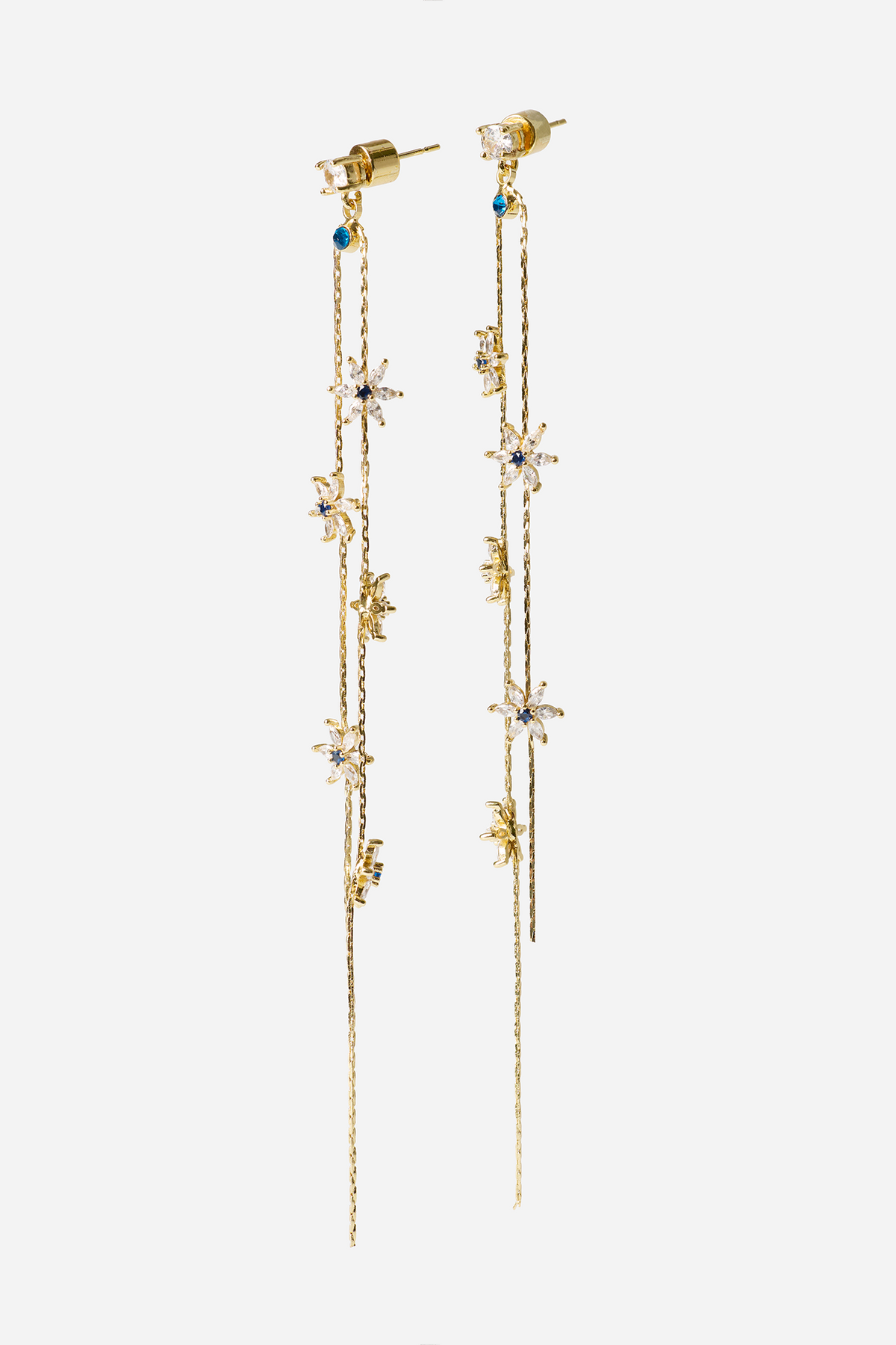 Blue Flower Earrings