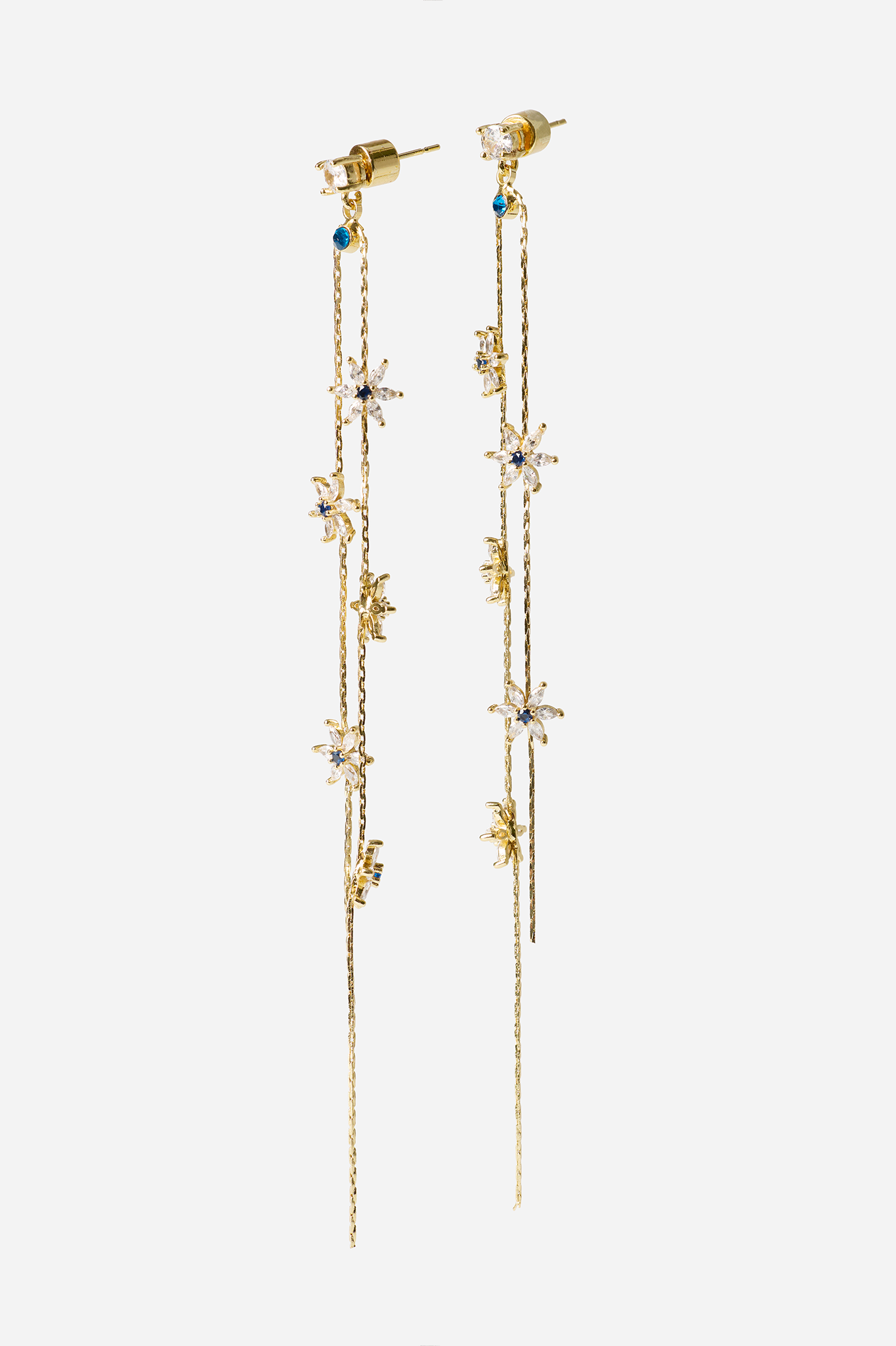 Pendientes Flores Azules